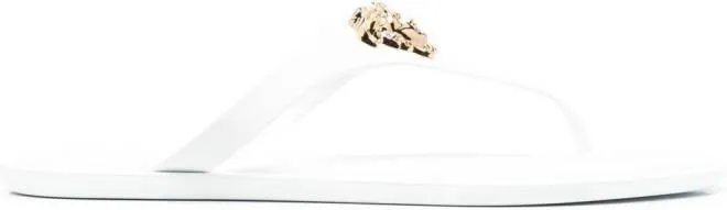 Versace Medusa Head motif flip-flops White