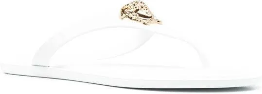 Versace Medusa Head motif flip-flops White