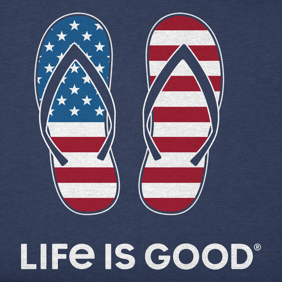 Women's Americana Flip Flops Simply True Crew