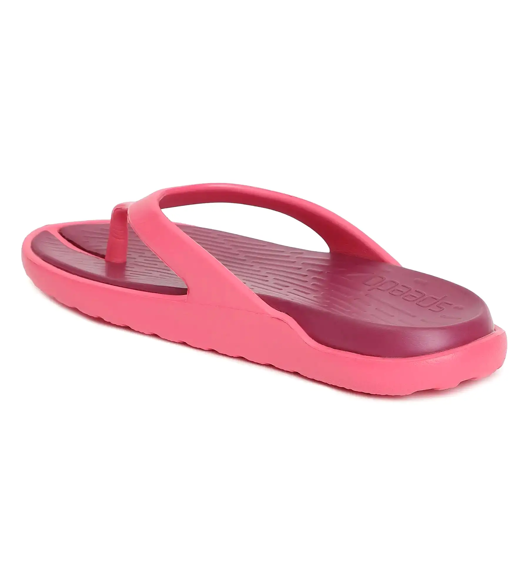 Women's Dual Colour Flip Flops - Deep Plum & Cinder Rose