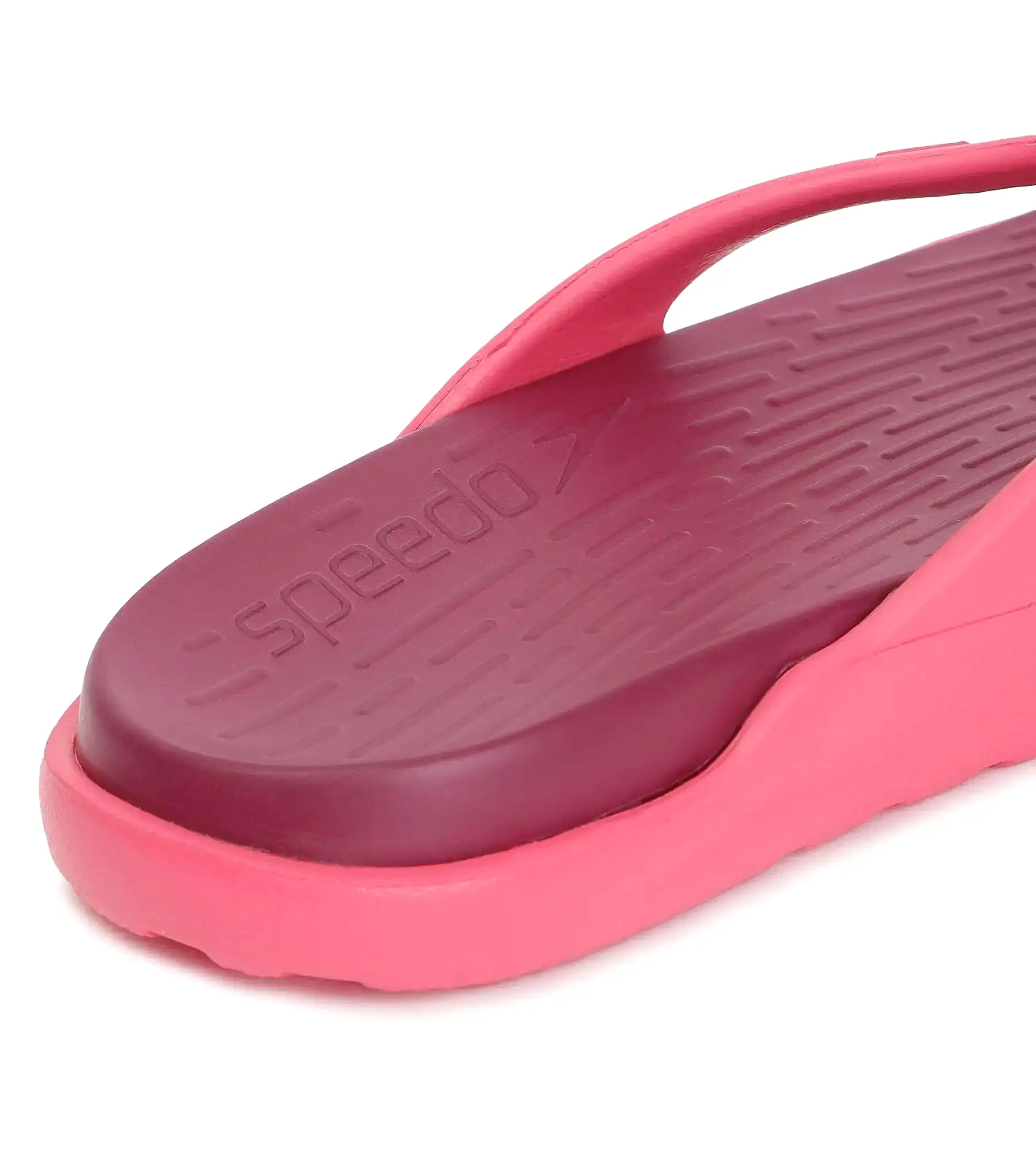 Women's Dual Colour Flip Flops - Deep Plum & Cinder Rose