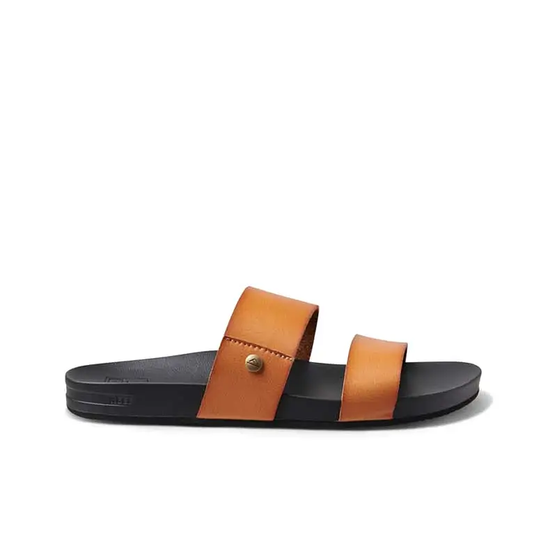 Women's Reef Cushion Vista Sandals in Cognac and Black