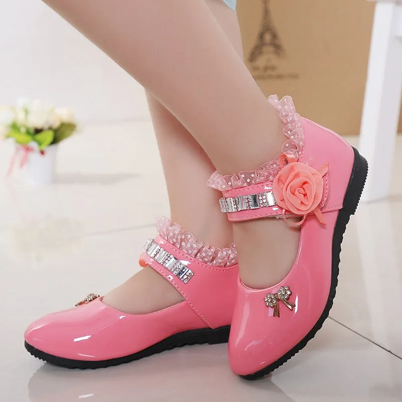 Zapatos para Niña Party Shoes for Girl Elegant Shoes for Girls Leather Shoes