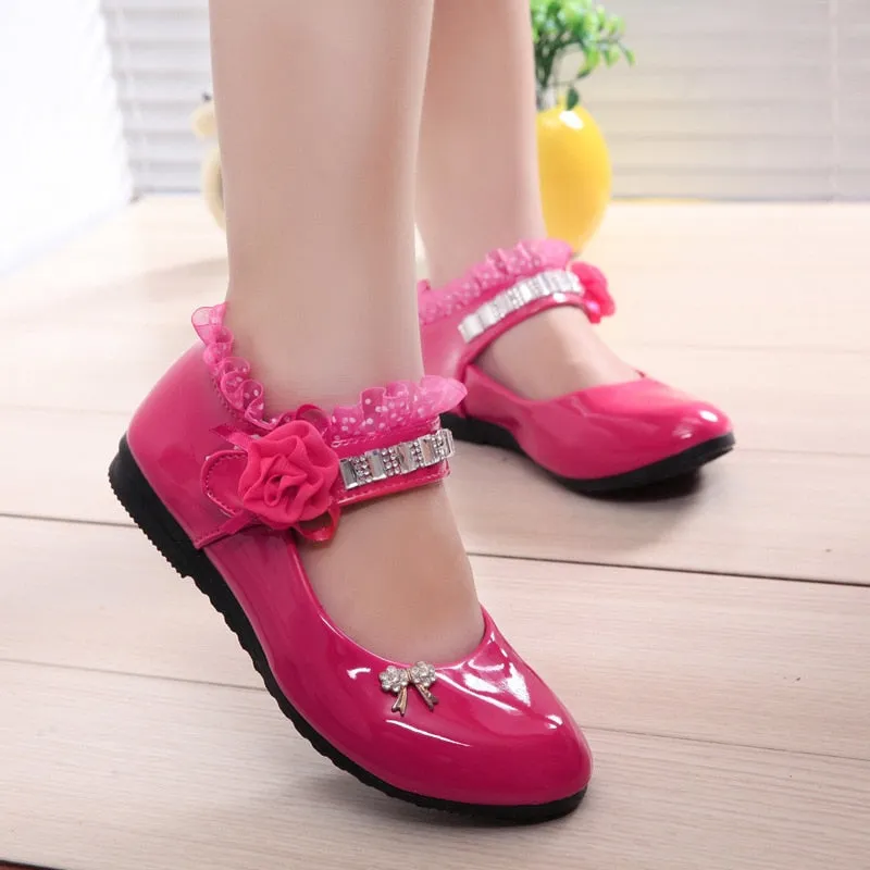 Zapatos para Niña Party Shoes for Girl Elegant Shoes for Girls Leather Shoes