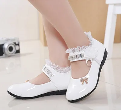 Zapatos para Niña Party Shoes for Girl Elegant Shoes for Girls Leather Shoes