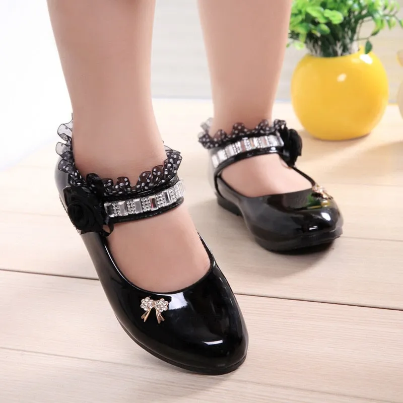 Zapatos para Niña Party Shoes for Girl Elegant Shoes for Girls Leather Shoes