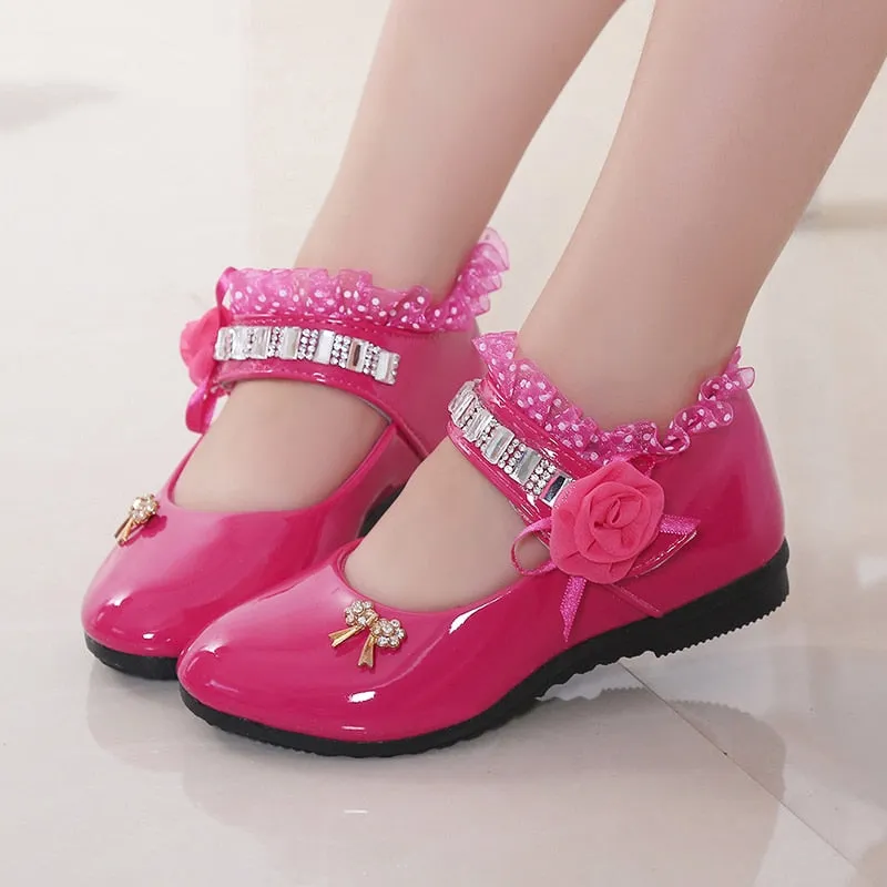 Zapatos para Niña Party Shoes for Girl Elegant Shoes for Girls Leather Shoes