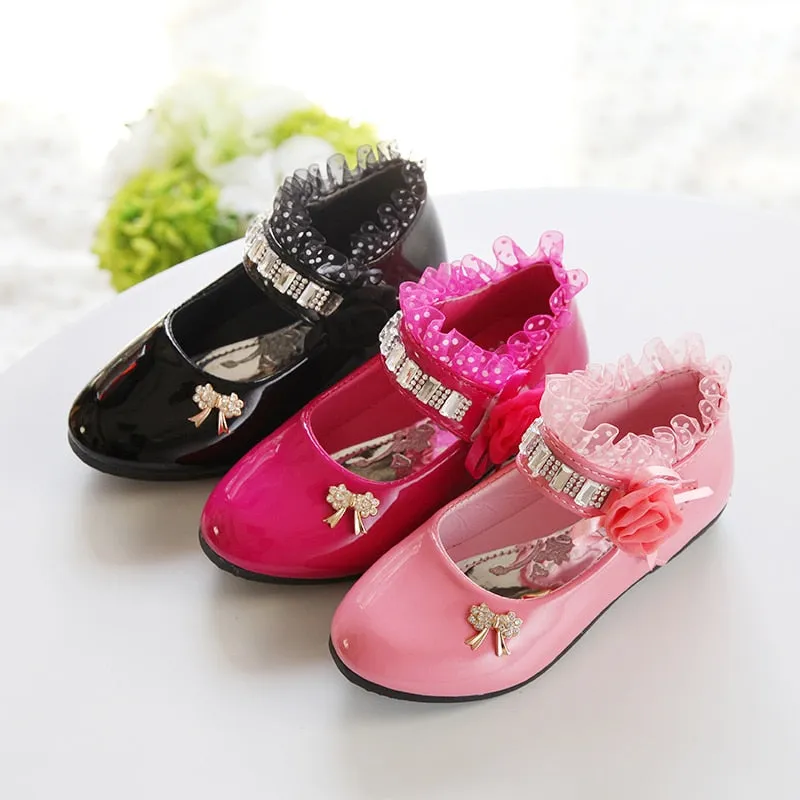 Zapatos para Niña Party Shoes for Girl Elegant Shoes for Girls Leather Shoes